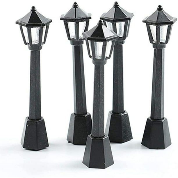Mini Street Lamps Lighting Model Outdoor Garden Path Street Lamppost Lamps